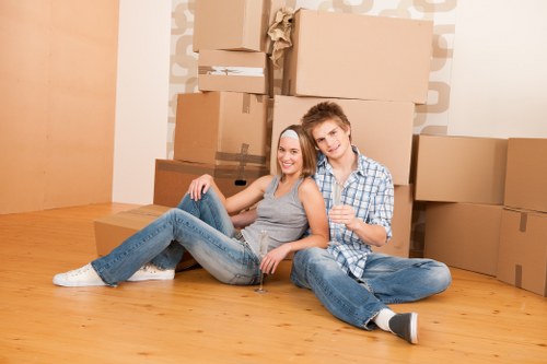 Professional removals team assisting with a home move in Westealing
