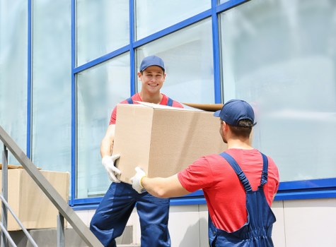 Charity donation items prepared for reuse and recovery