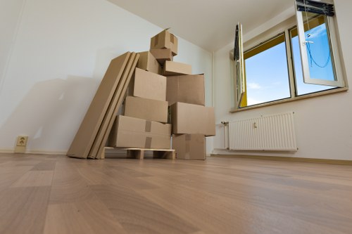 IT equipment and office furniture arranged for office removals in Westealing