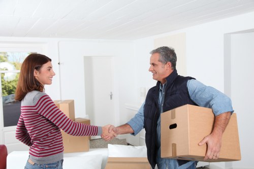A removals team handling furniture transport and storage logistics in Westealing
