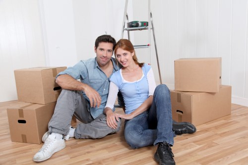 Careful loading of furniture during flat removals in Westealing