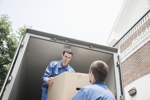 Boxes and household items prepared for a small move
